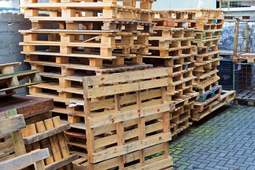 Electric low-emission van used for commercial waste collections